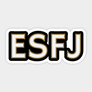 Myers Briggs Typography ESFJ Sticker